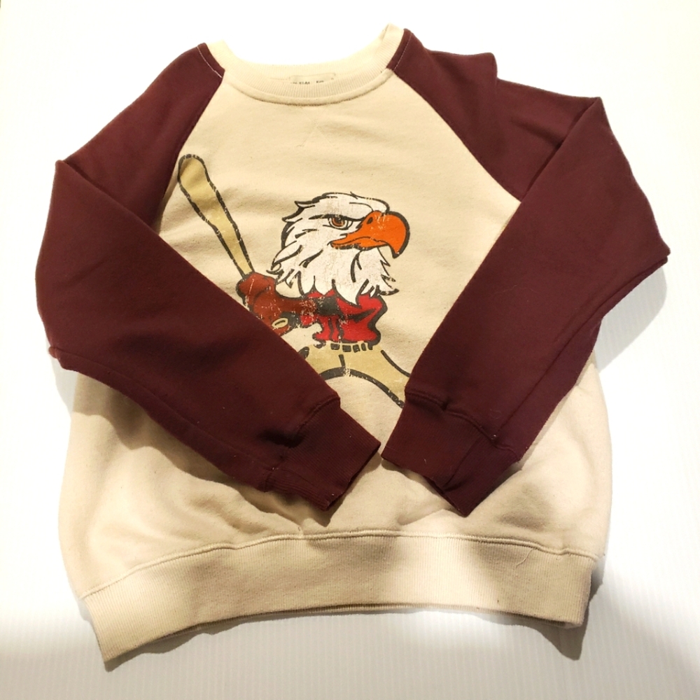 Zara Kids Boys 9 White/Dark Brown